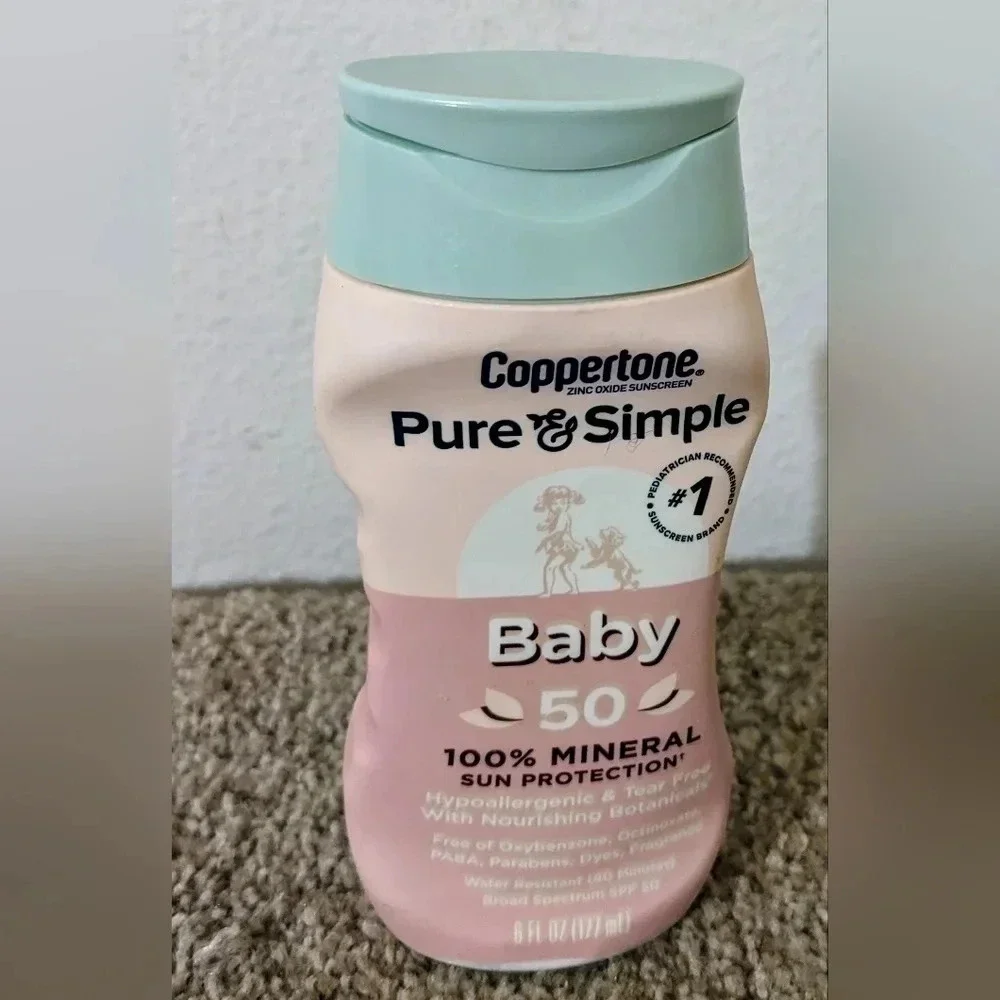 Coppertone Pure & Simple BABY SPF 50 Nourishing Sunscreen Lotion Exp: 12/2024